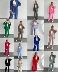 14 цветов Свободный костюм из американского крепа