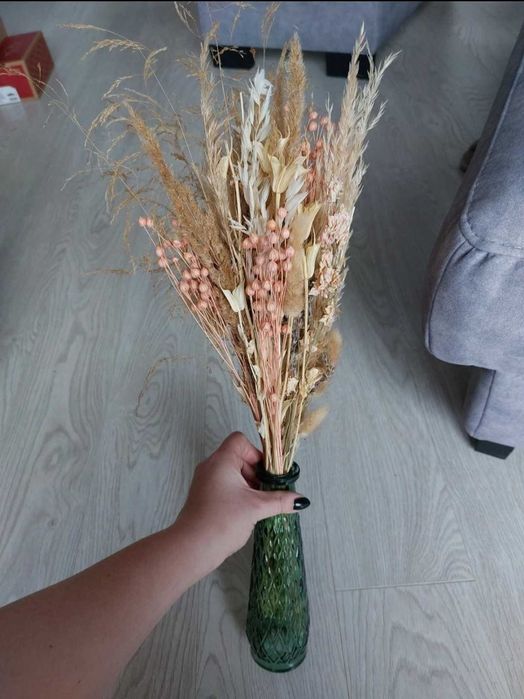 11 wazonów bukiet suszka stabilizowane kwiat dekoracje ślub, chrzciny