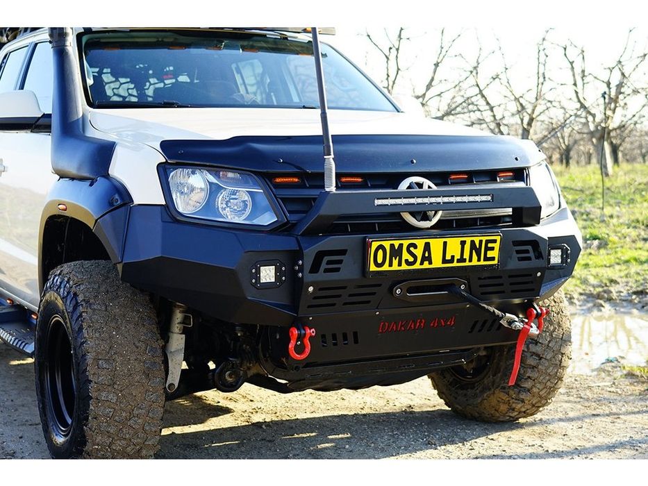 Передний бампер Dakar Omsa Line для Volkswagen Amarok 2010-2022 металл