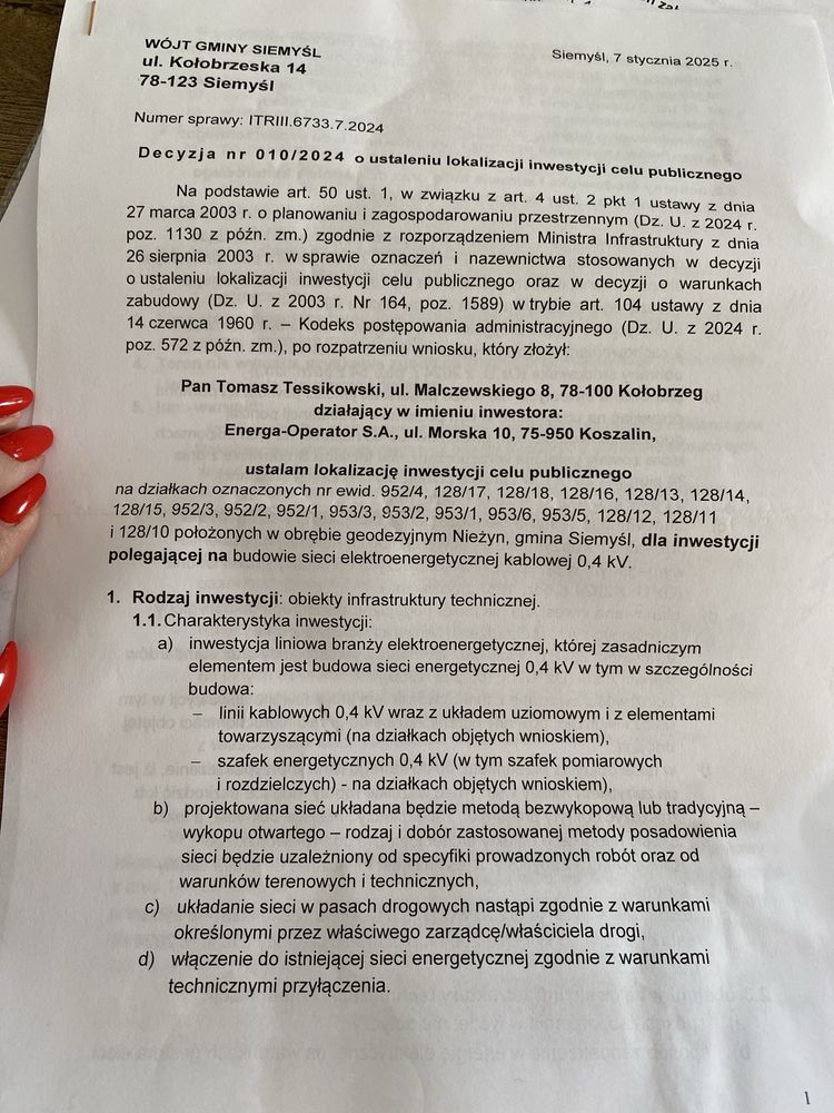 Działka z WZ Nieżyn Kołobrzeg