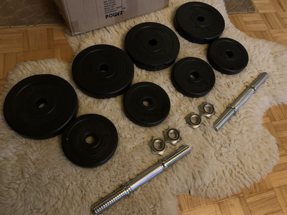 Hantle 2x10kg NOWE hantelki regulowane 20kg obciążenie siłownia