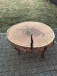 Stolik Z Plastra Dębu Naturalne Drewno 40-70cm