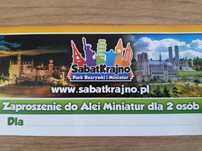 Bilet dla dwóch osób Aleja Park Miniatur Sabat Krajno voucher