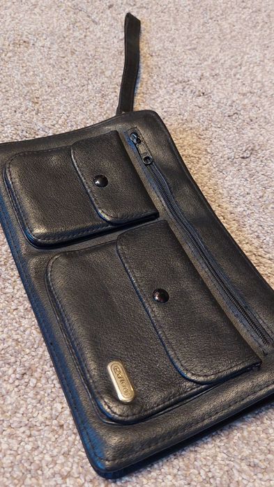 Skórzana SASZETKA męska - do ręki