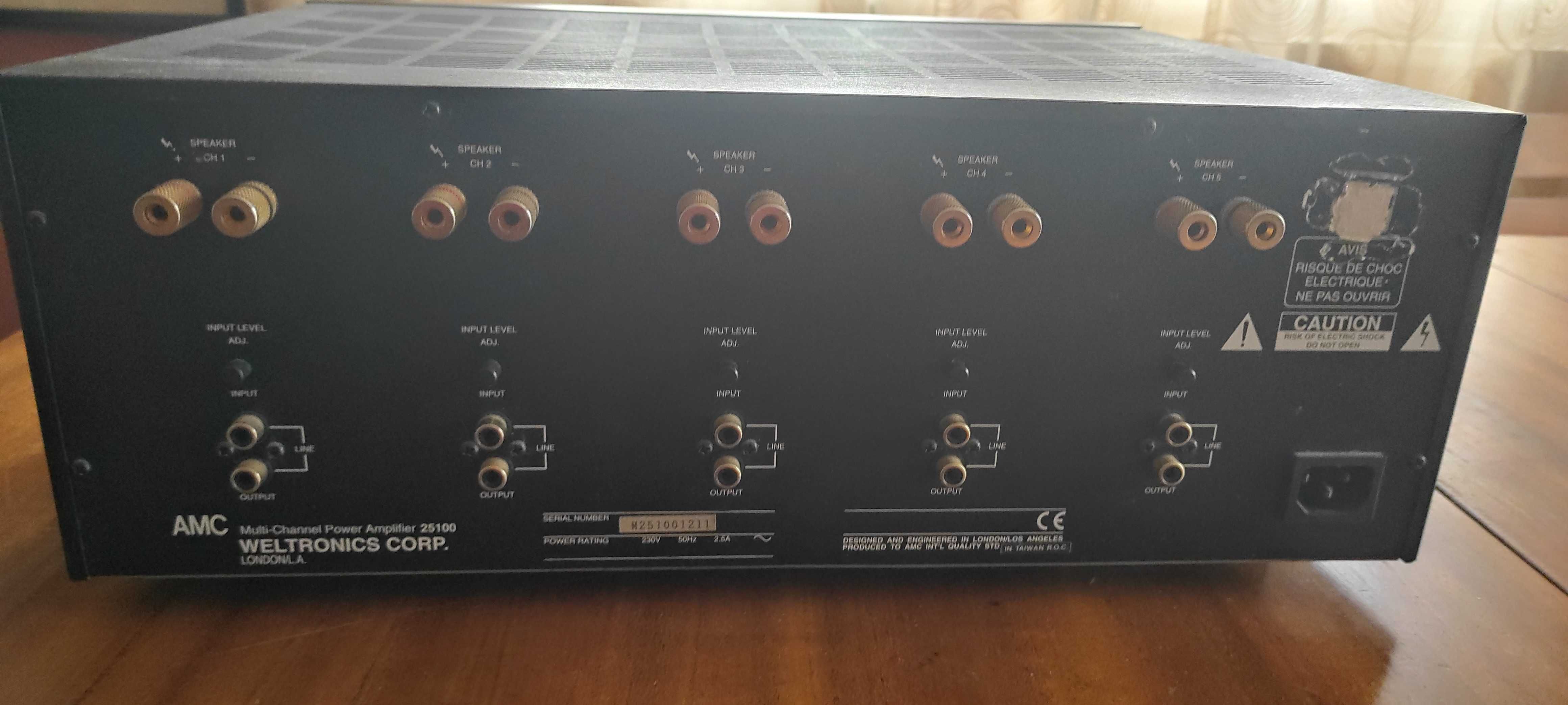 Amplificador 5 canais AMC 25100