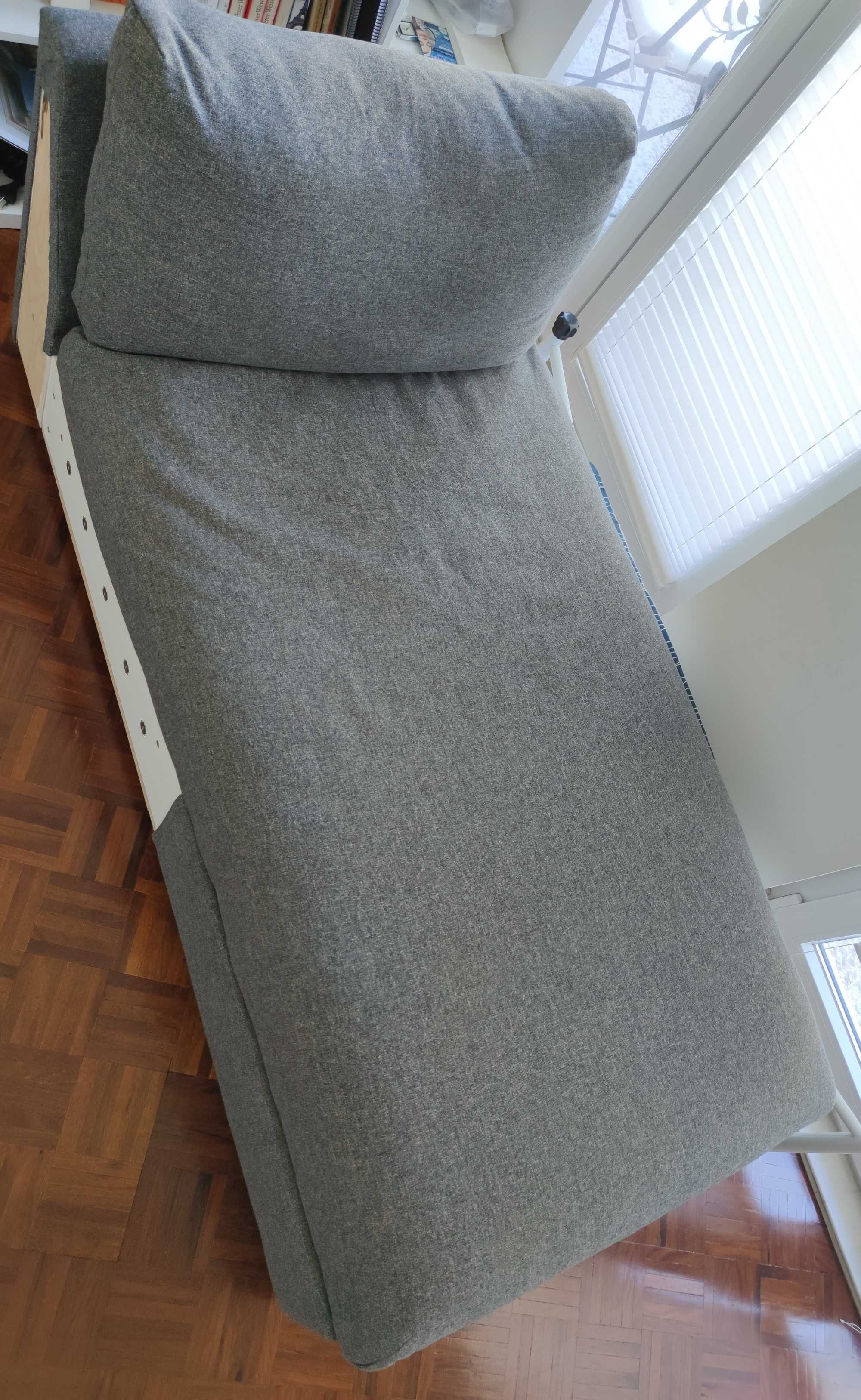 Ikea VIMLE Módulo chaise longue, Gunnared cinz - usado, bom estado