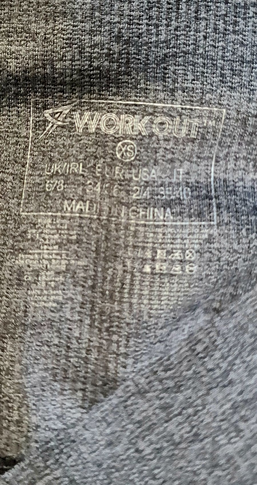Odzież sportowa trekkingowa legginsy damskie WORKOUT rozm.XS