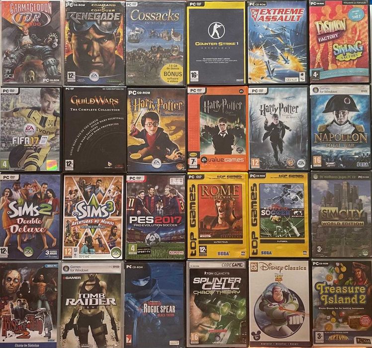 Jogos PC (usados e novos, selados) - DESDE 1€