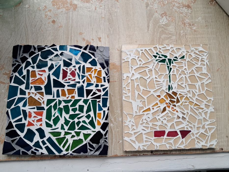 Панно из витражного стекла. Стеклянная мозаика