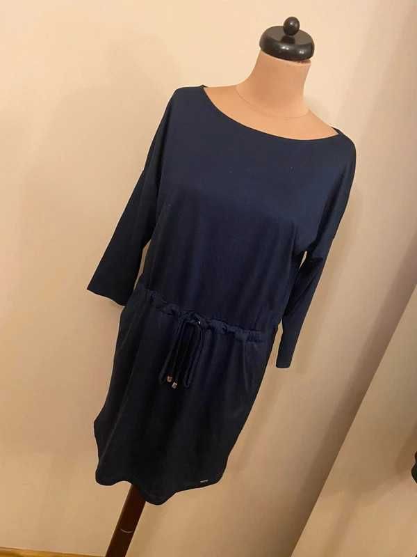 Mohito m l granat 38 40 sukienka basic luzna dres tunika