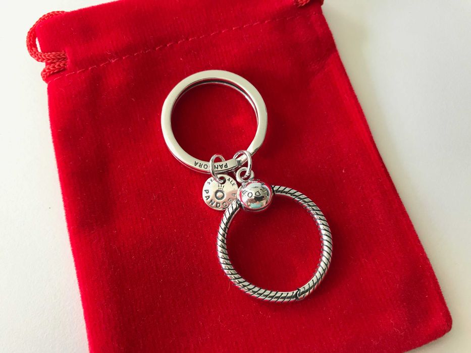 Porta Chaves Pandora em Prata de Lei 925 Novo