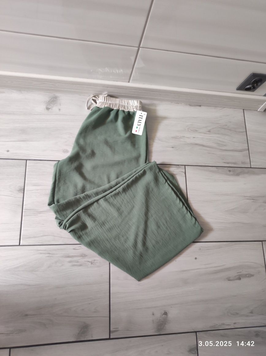 Letnie damskie szerokie spodnie rozm S/M, M, L
