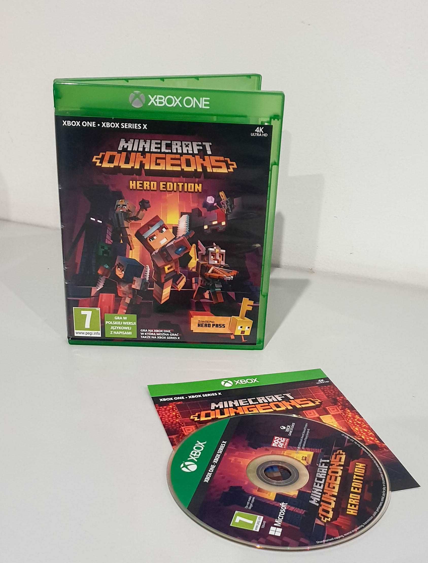 Gra Minecraft Dungeons Hero Edtion XBox One lub X wersja PL