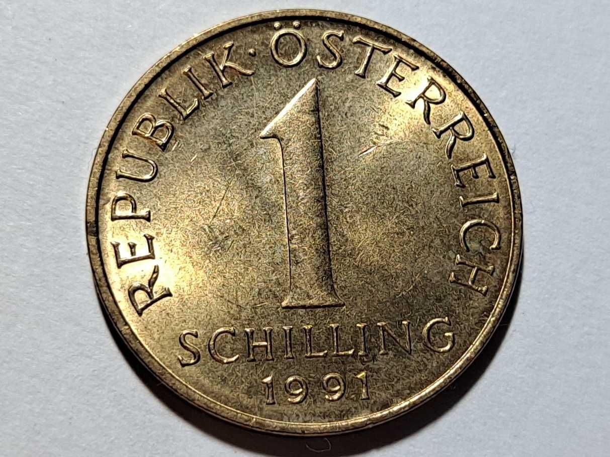 1 Schilling - Austria (II Republika) 1991 r. - (Brązal) - st. dobry