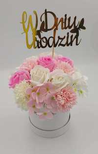 FLOWER BOX Kwiaty Mydlane - upominek, prezent