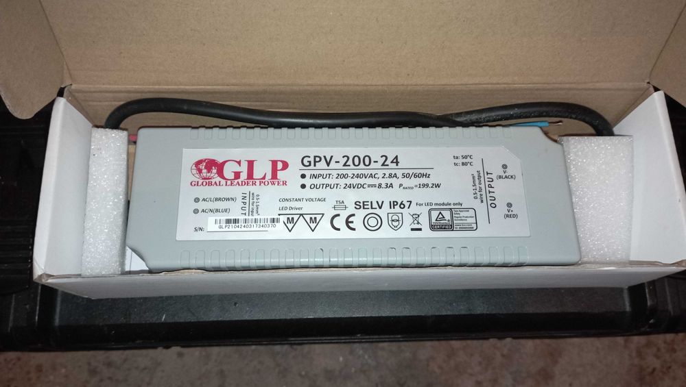 Zasilacz napięciowy GPV/200/24/24V 8,3A IP67 200W