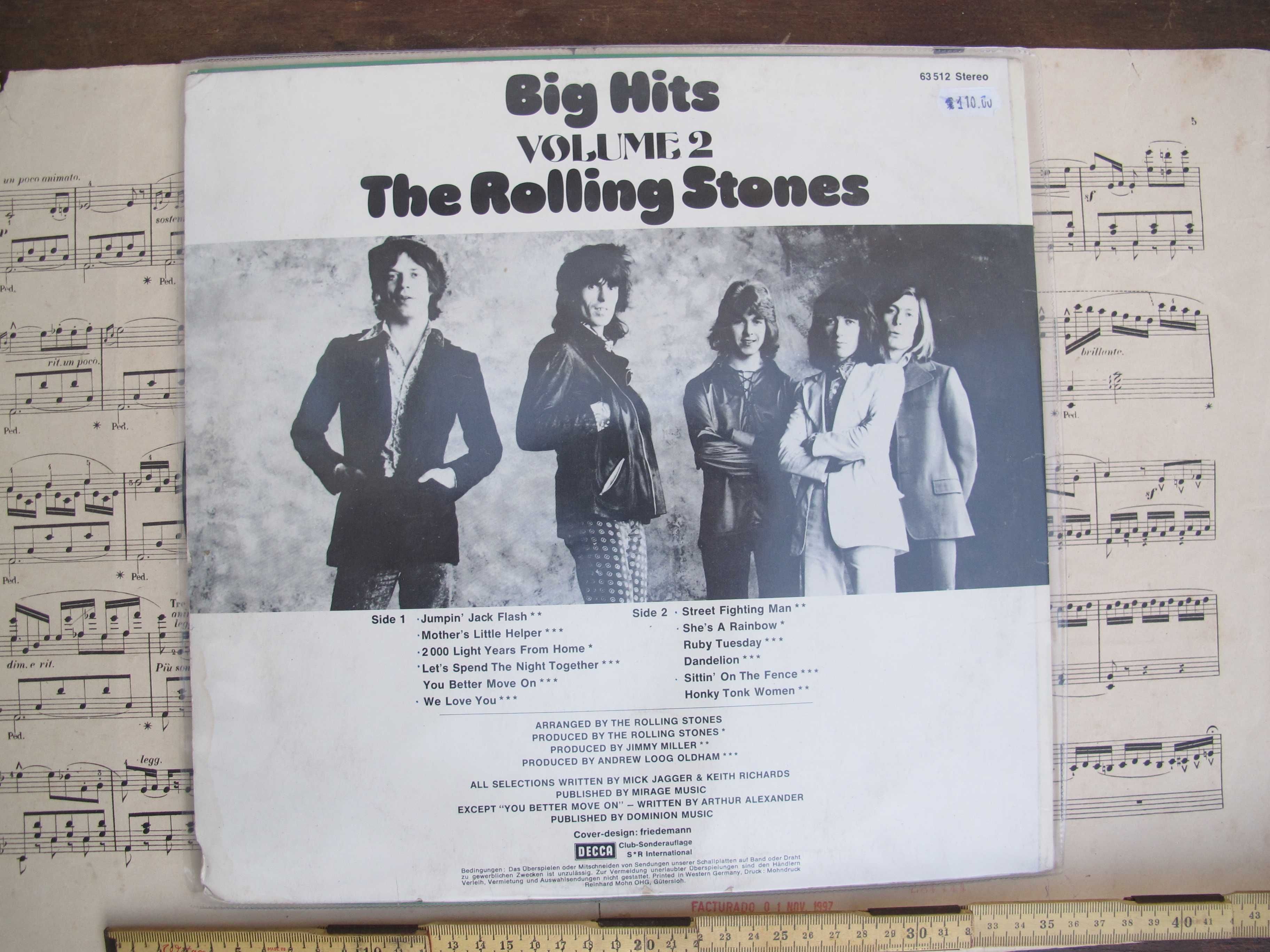 LP Disco Vinil The Rolling Stones Big Hits 2 - Antigo