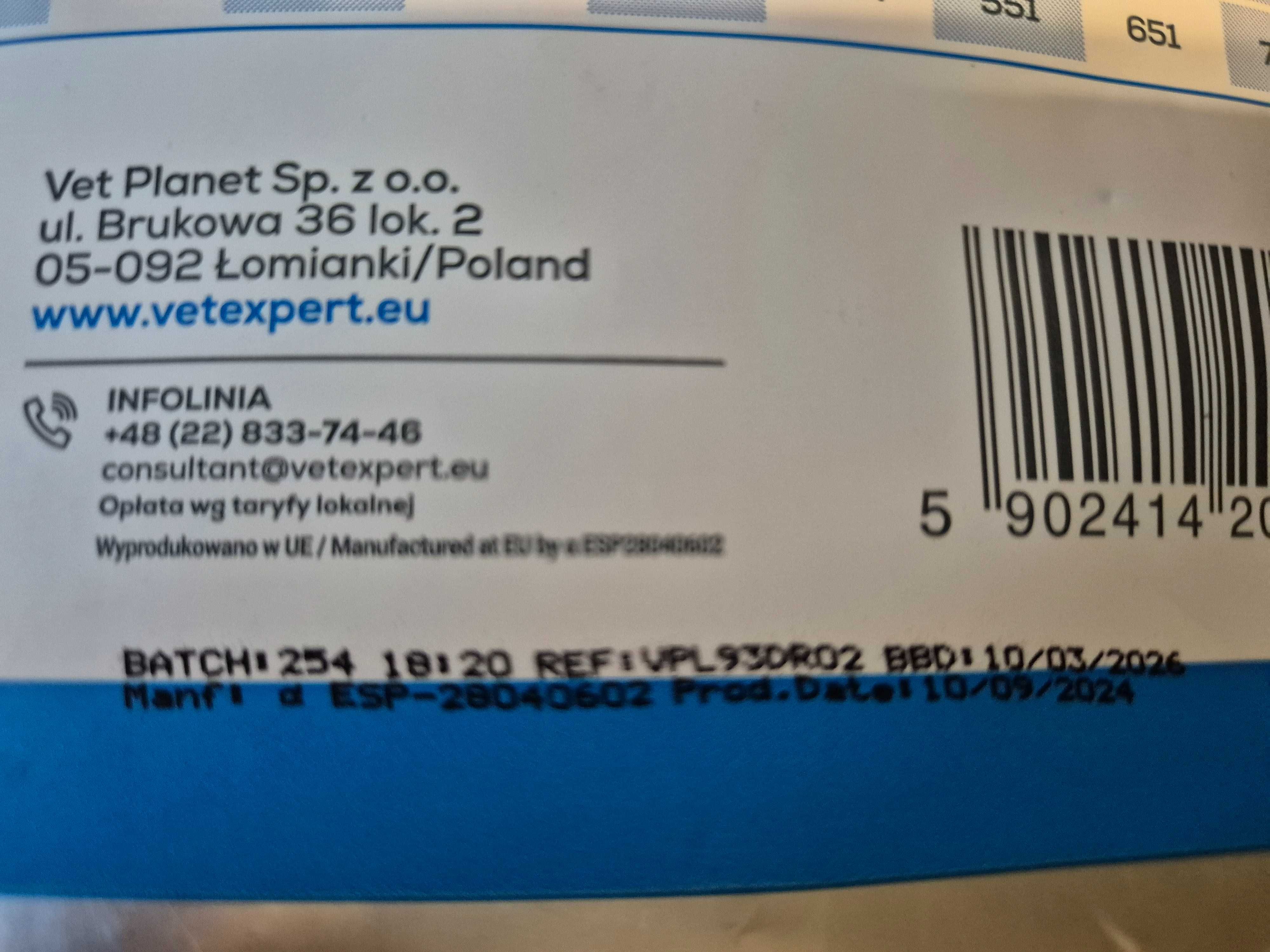Karma lecznicza Vetexpert 2kg dla psów dorosłych