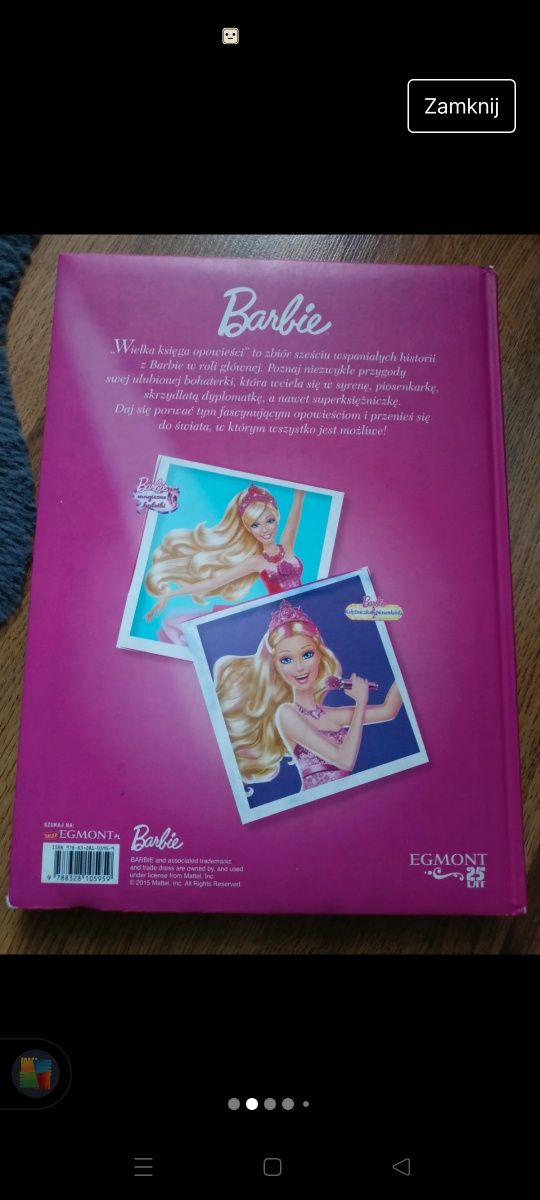 Książka Barbie, zestaw bajek