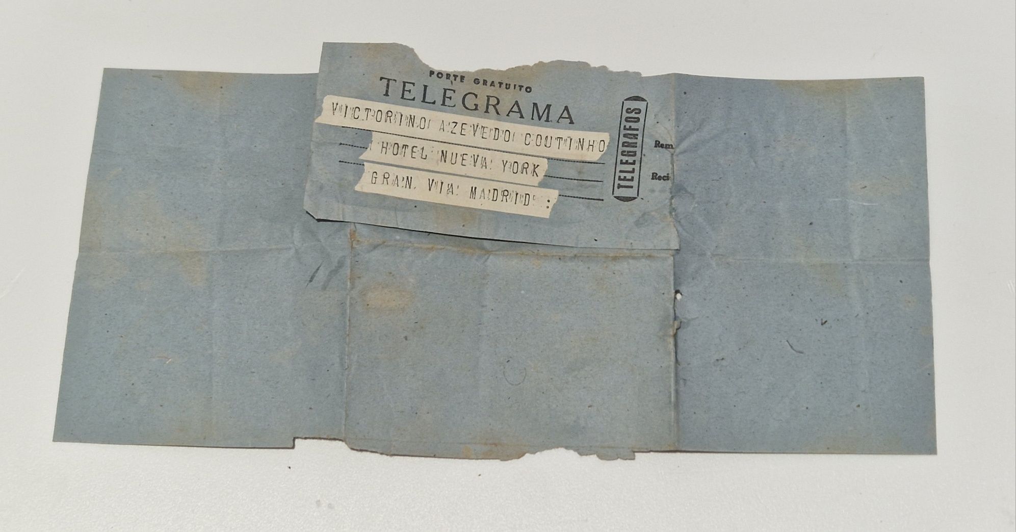 Coleção 3 Telegramas 1947 + Recibo & Selo