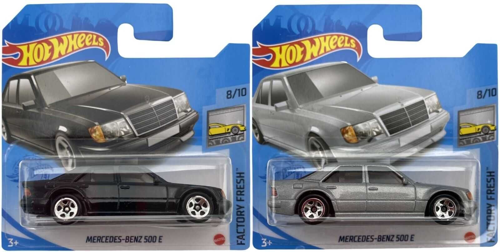 Hot Wheels 2021 - Mercedes-Benz 500E сірий чорний