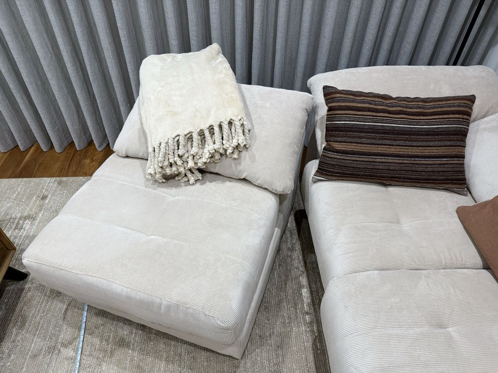 Sofa 3 lugares com chaiselongue amovivel