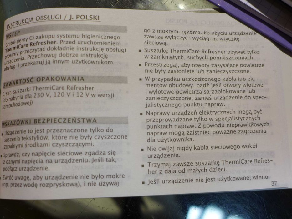 Suszarka do butów narciarskich ThermiCare