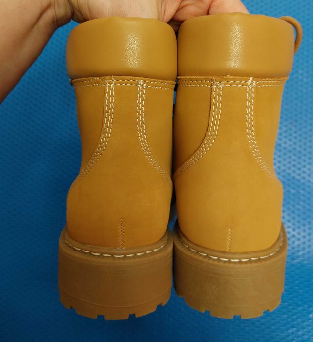 Trapery buty zara damskie nowe brązowe skórzane Timberlake prezent/39