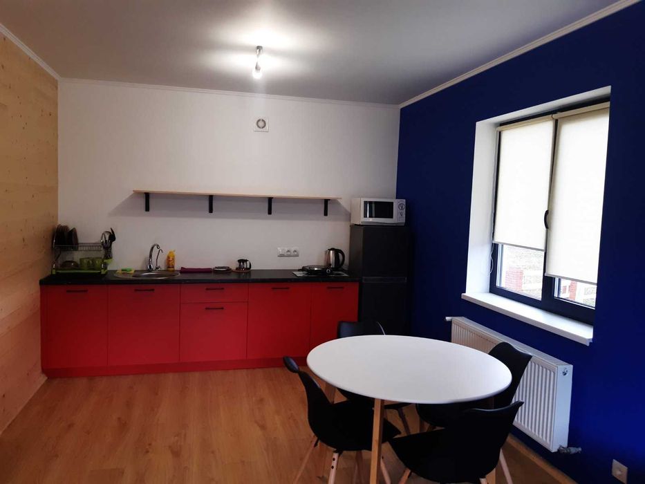 Апартаменти з кухнею в Поляниці. Вид на гори з вікна.