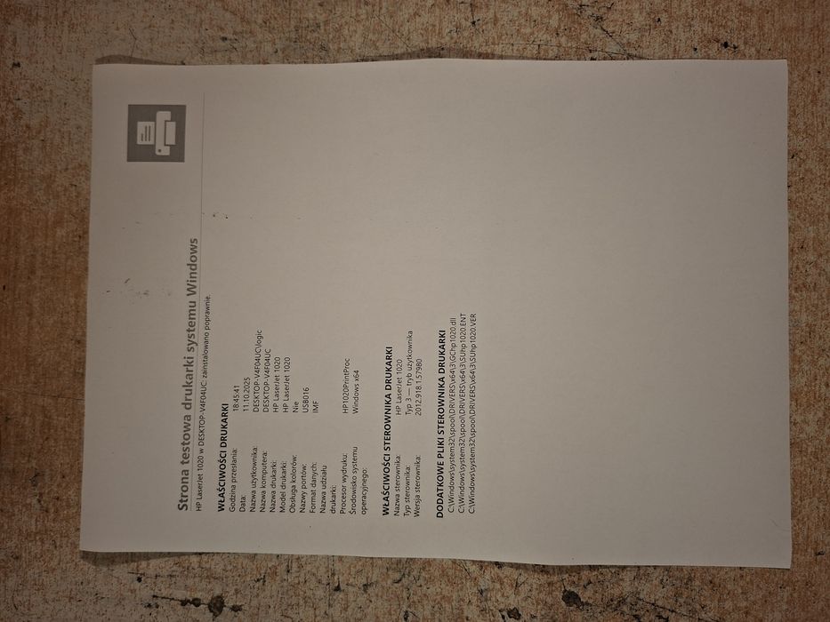 Drukarka Hp Laserjet 1020