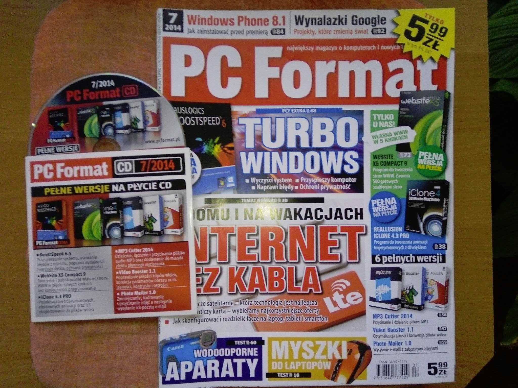 PC Format 7 2014 lipiec (167) Gazeta + płyta CD Czasopismo