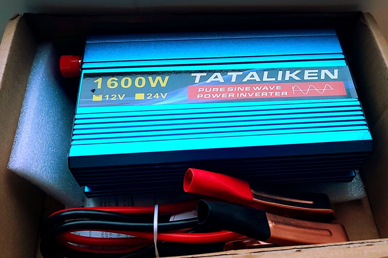 Інвертор 12v-220v. Чистий синус! 1600W