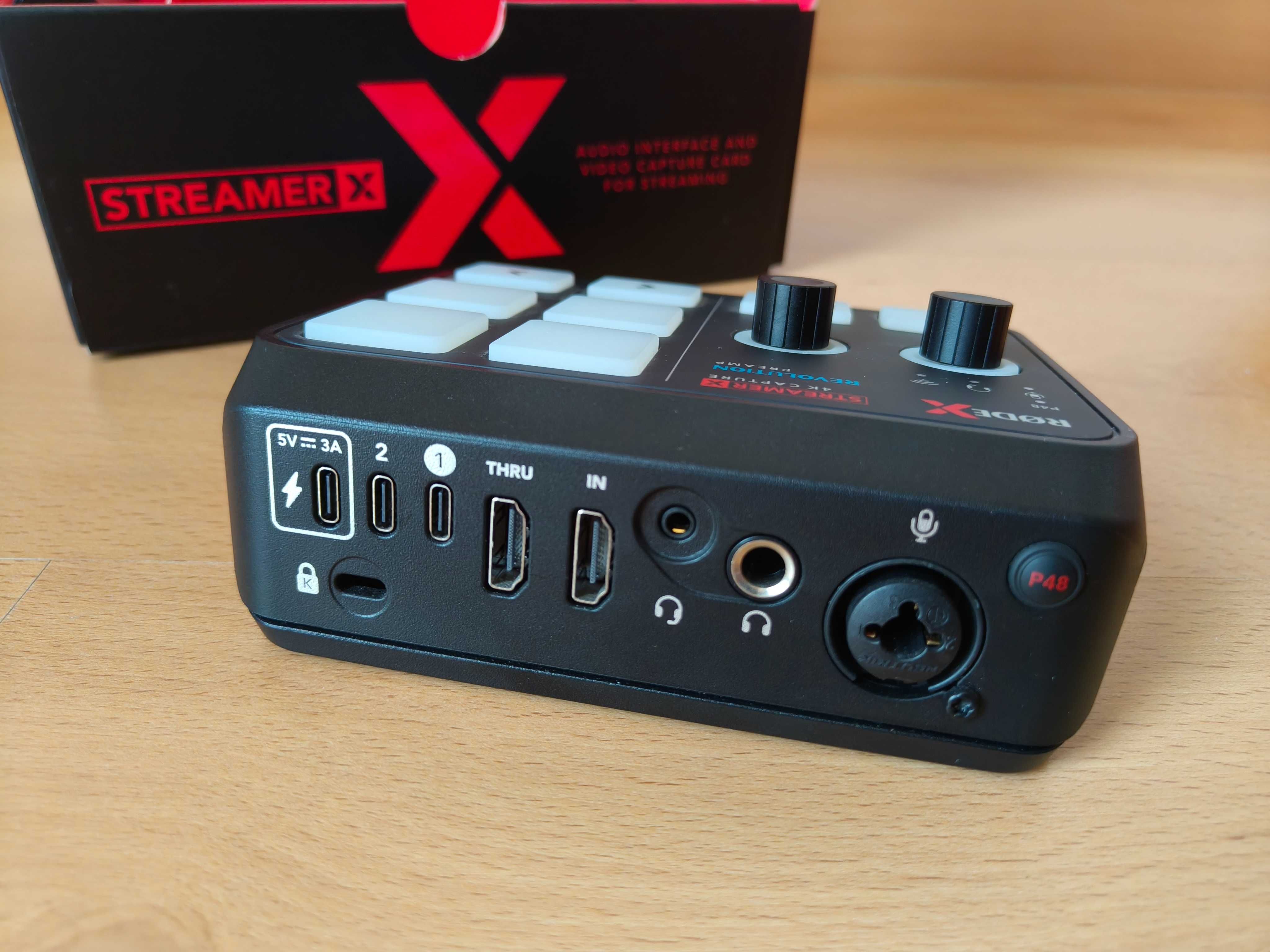 RØDE X Streamer X – placa de captura e interface áudio, como nova