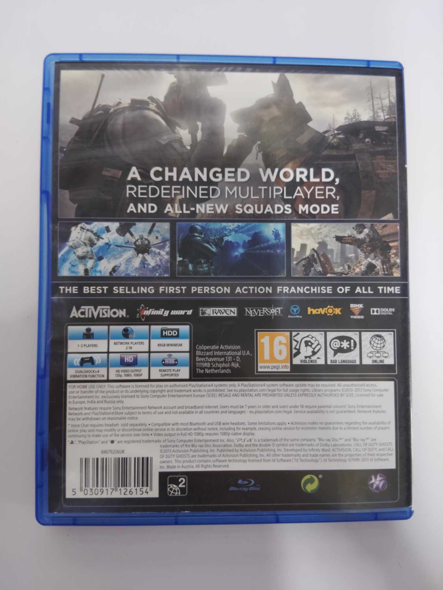 Call of Duty: Ghosts PS4 Angielska wersja gry / COD Ghosts