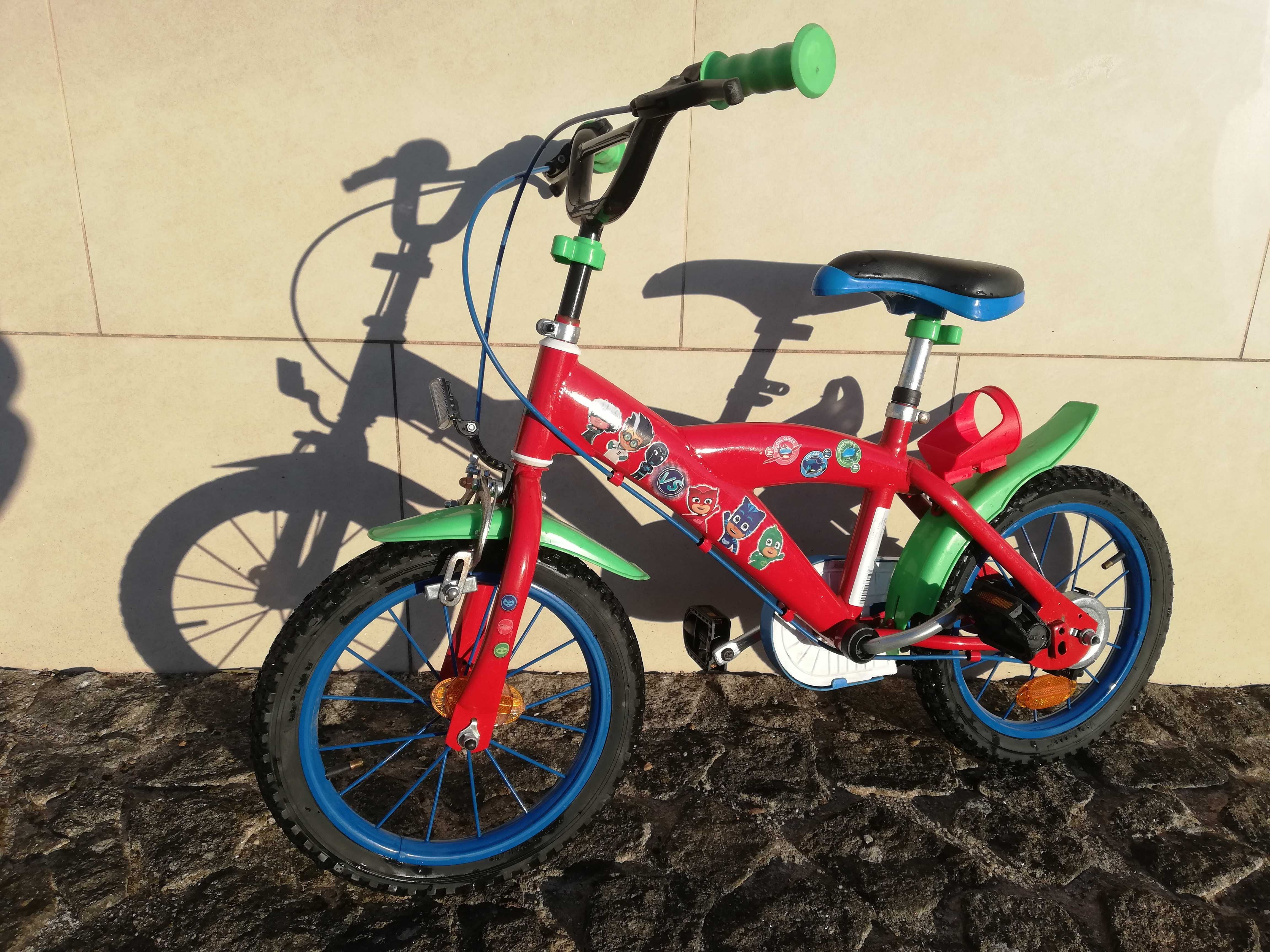 Bicicleta roda 14 PJ Masks