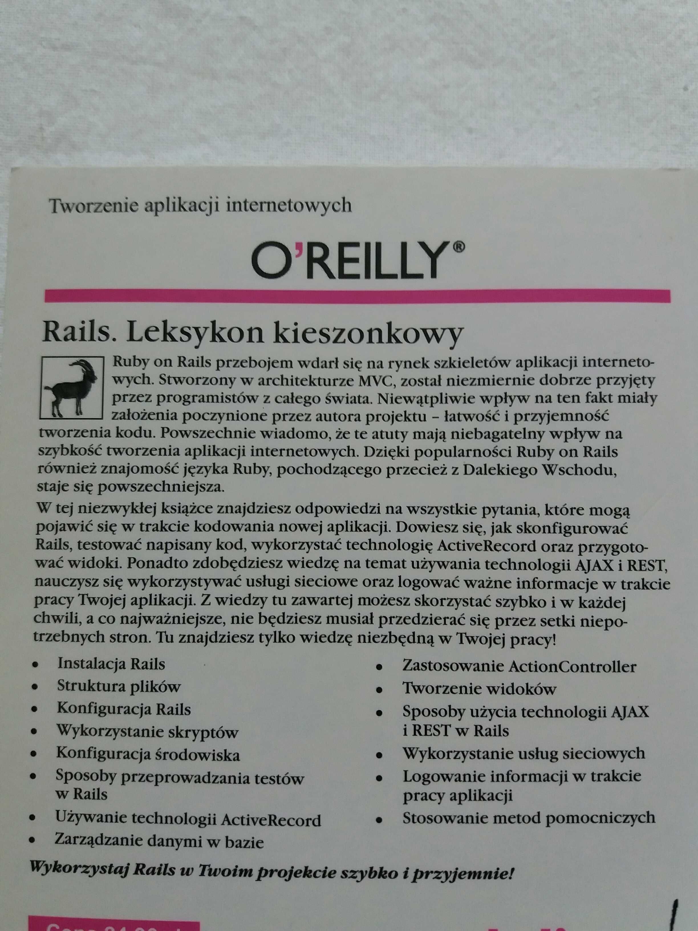 Rails Leksykon Kieszonkowy Eric Berry informatyka kodowanie bdb