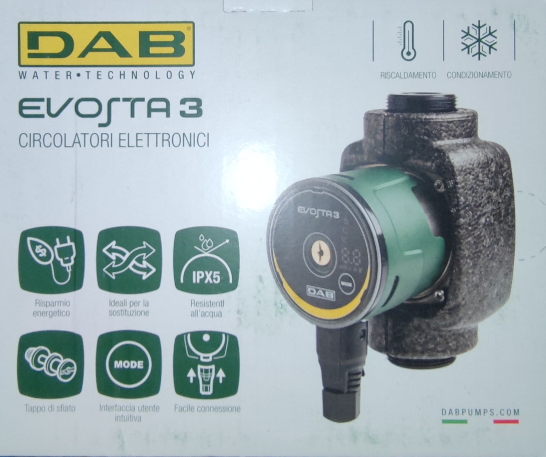 Насос циркуляційний DAB EVOSTA 2 40-70/130 та DAB EVOSTA 3 80/180X