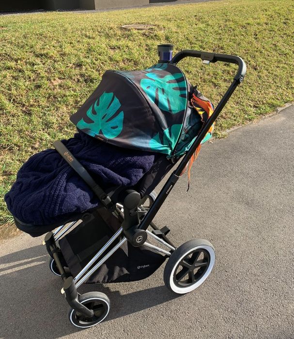 Коляска Сайбекс 3 в 1  Cybex Priam birds of paradise