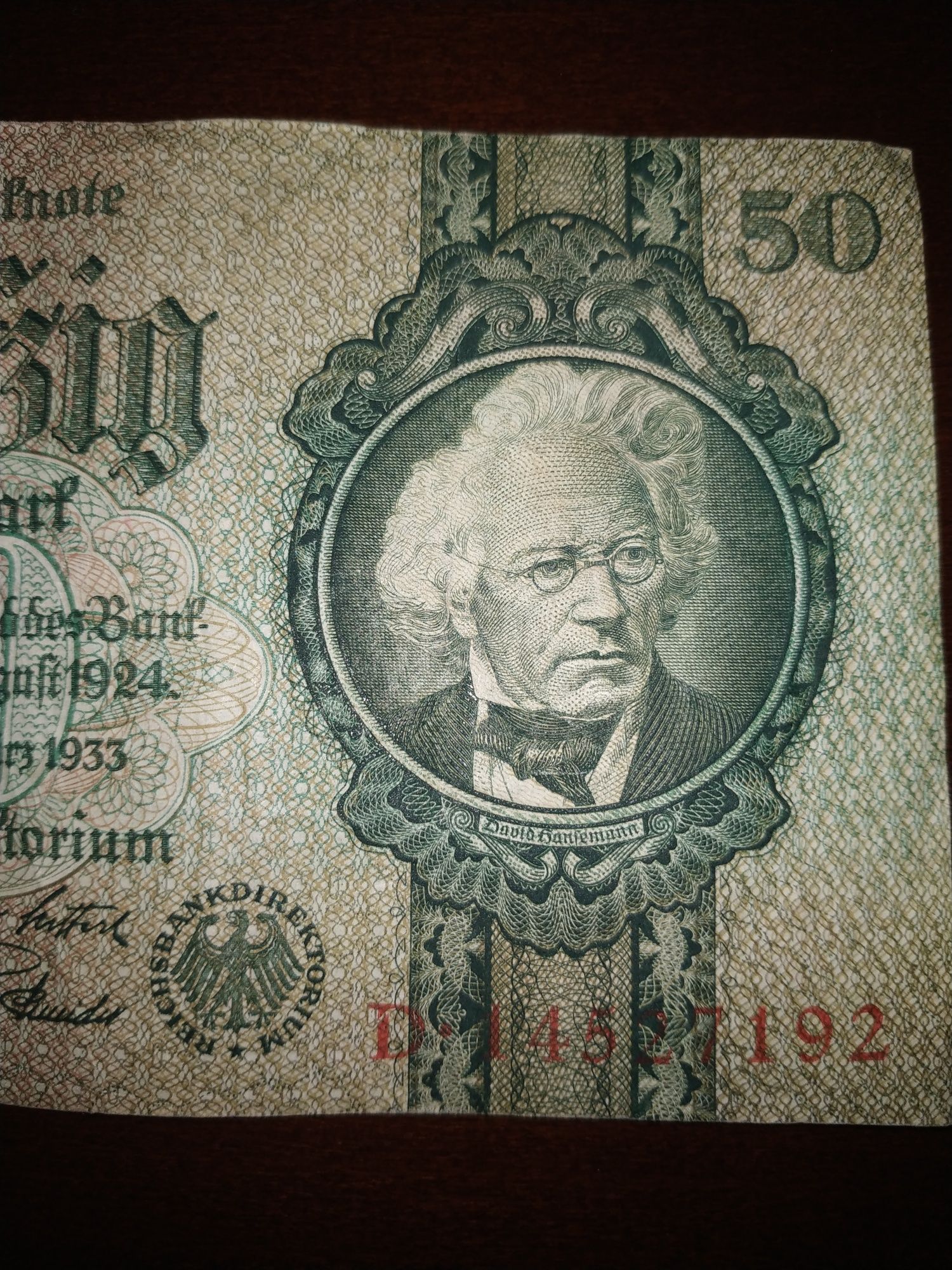 Dwa przedwojenne banknoty niemieckie