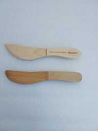 Nowe noże, drewniane do masła, nutelli dla dzieci- 2 szt.
