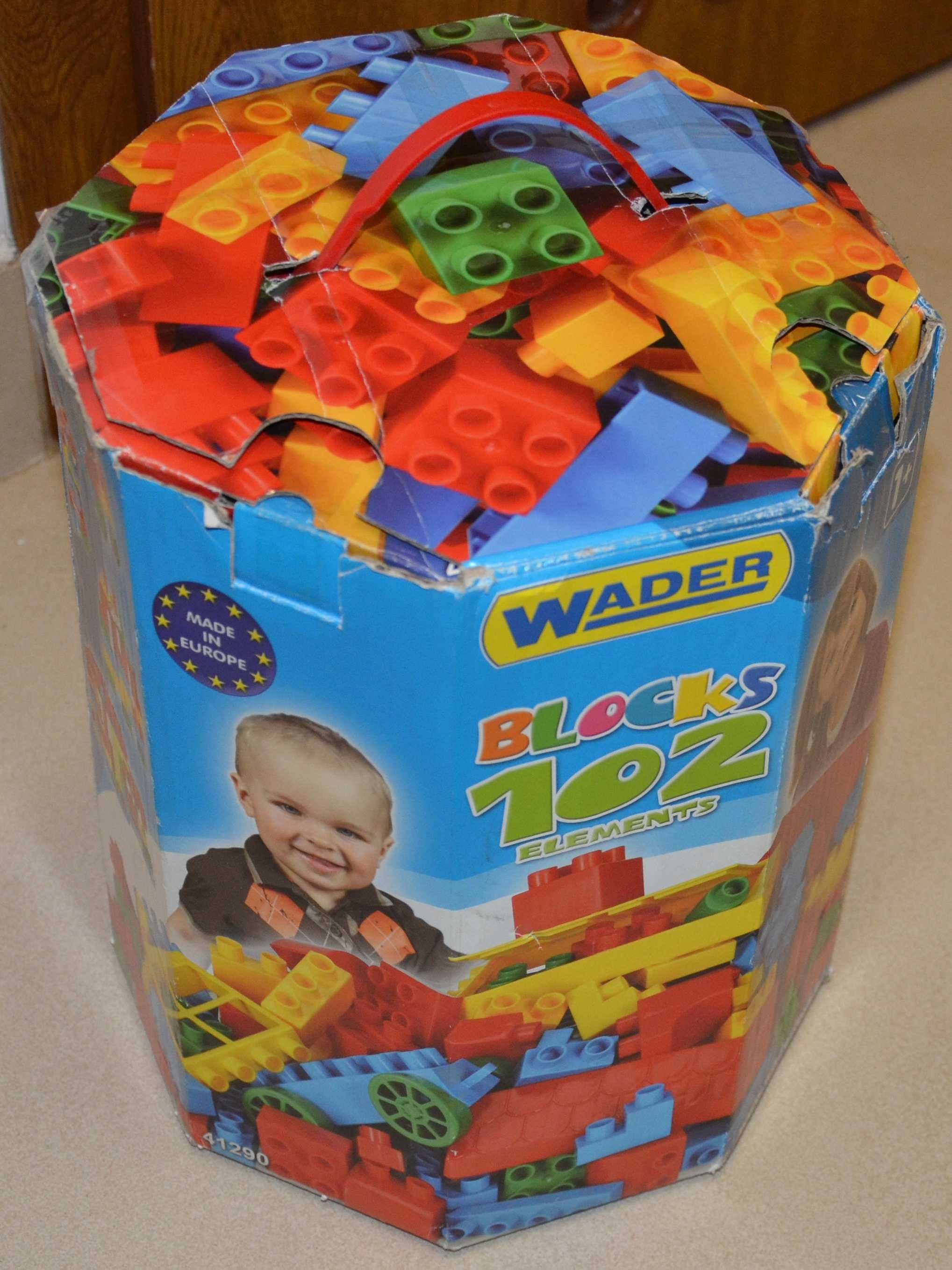 Wader Blocks 102 elementy - klocki do zabawy paczka