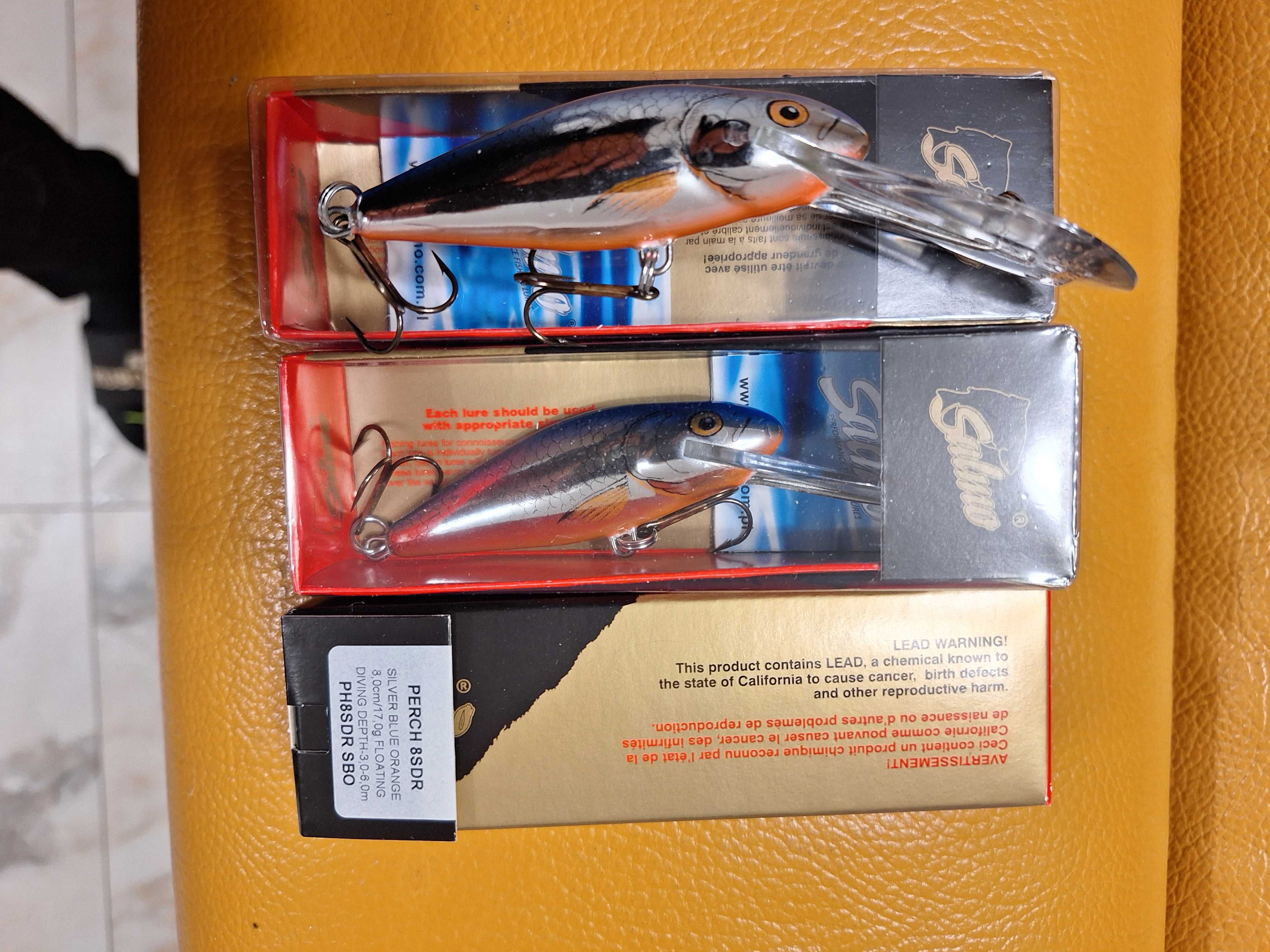 Wobler Salmo Perch 8 SDR - Old kolor SBO -Silver Blue Orange 17g!!