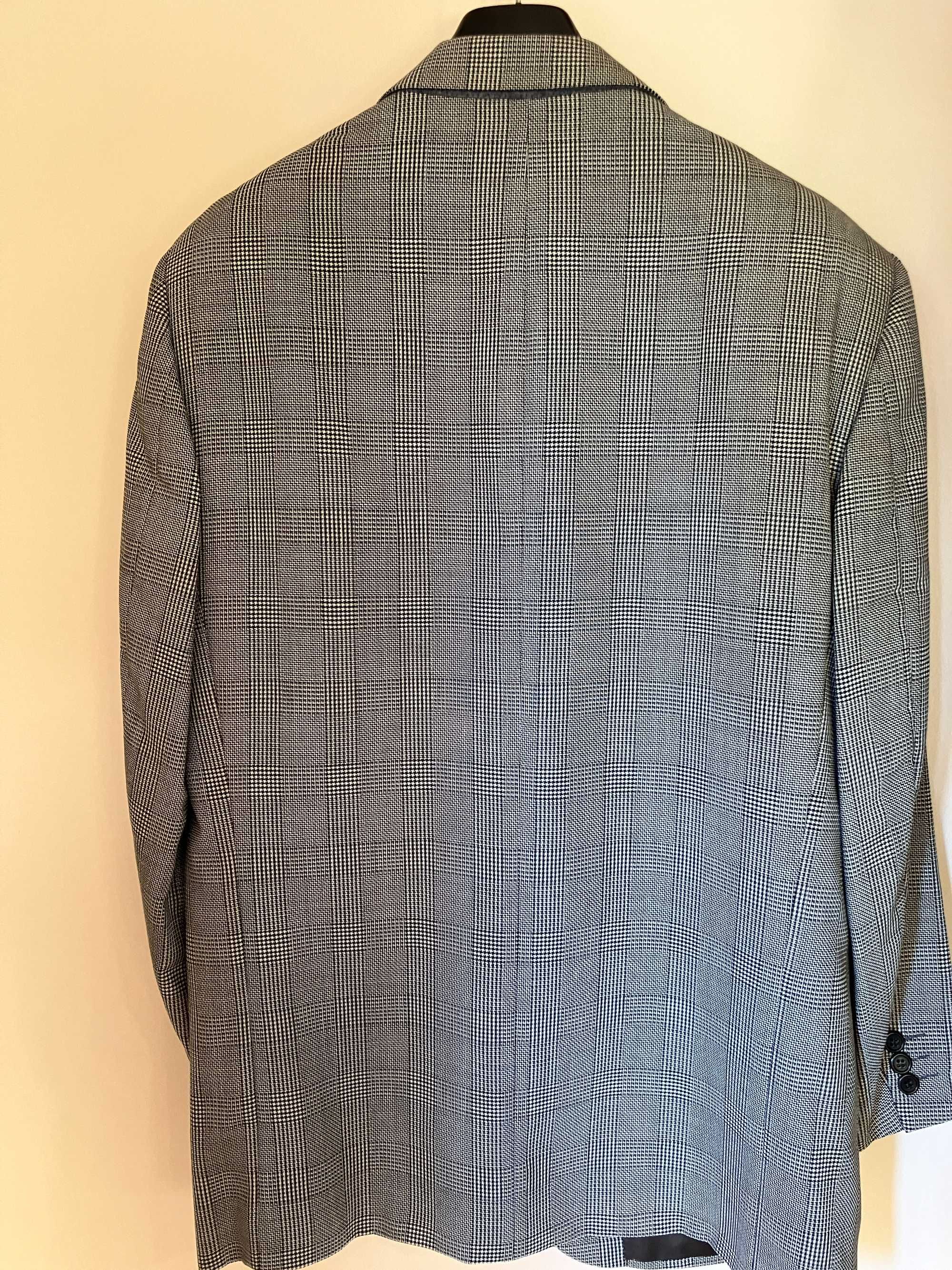 Blazer de Xadrez em sarja 46 / XL