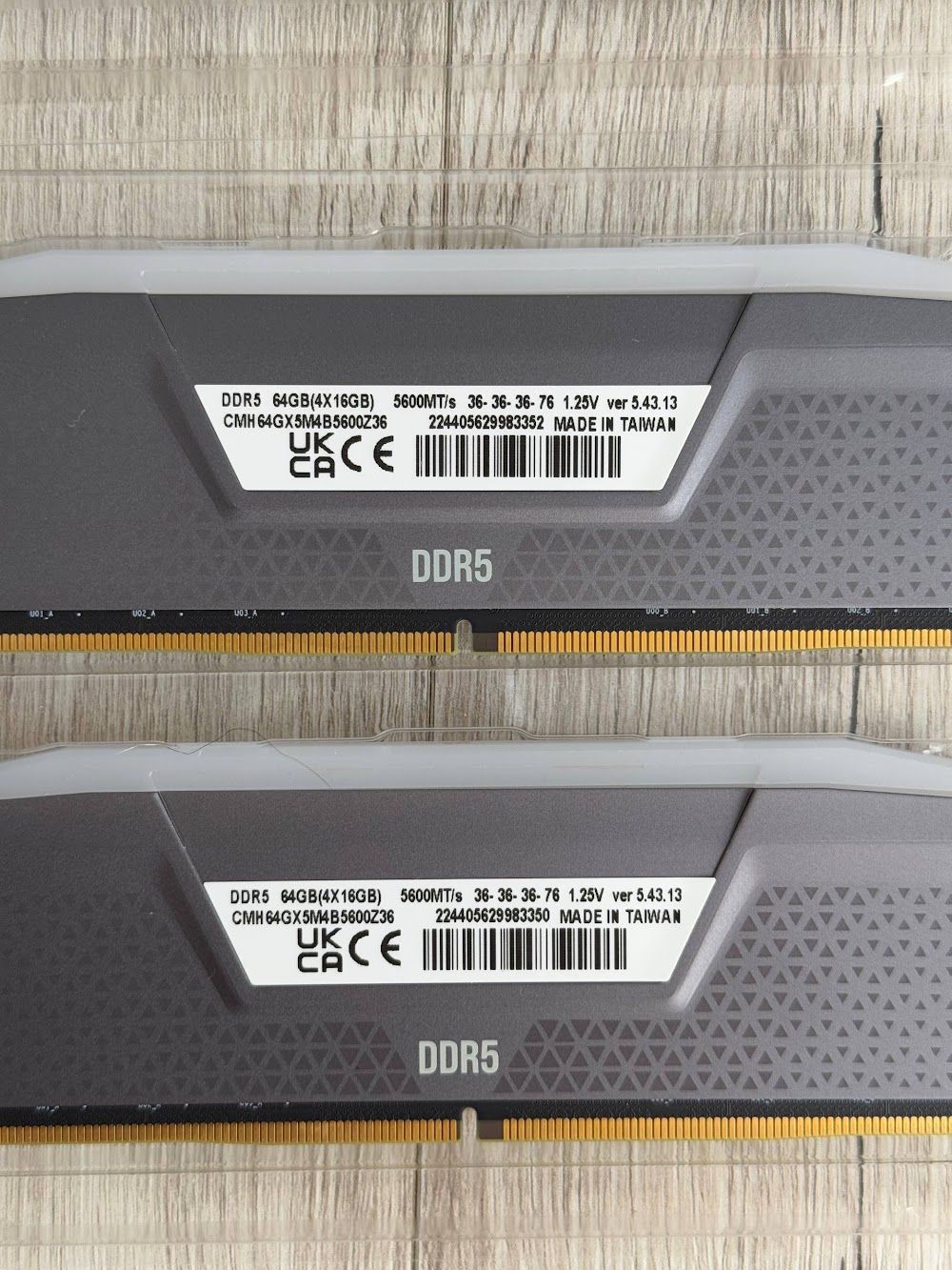 Оперативна пам'ять Corsair Vengeance RGB DDR5 DIMM (4x16GB) 5600 MHz