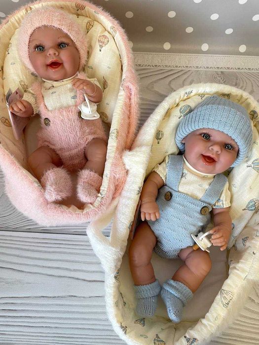 Пупс реборн дівчинка хлопчик посміхається Arias Elegance 33 см