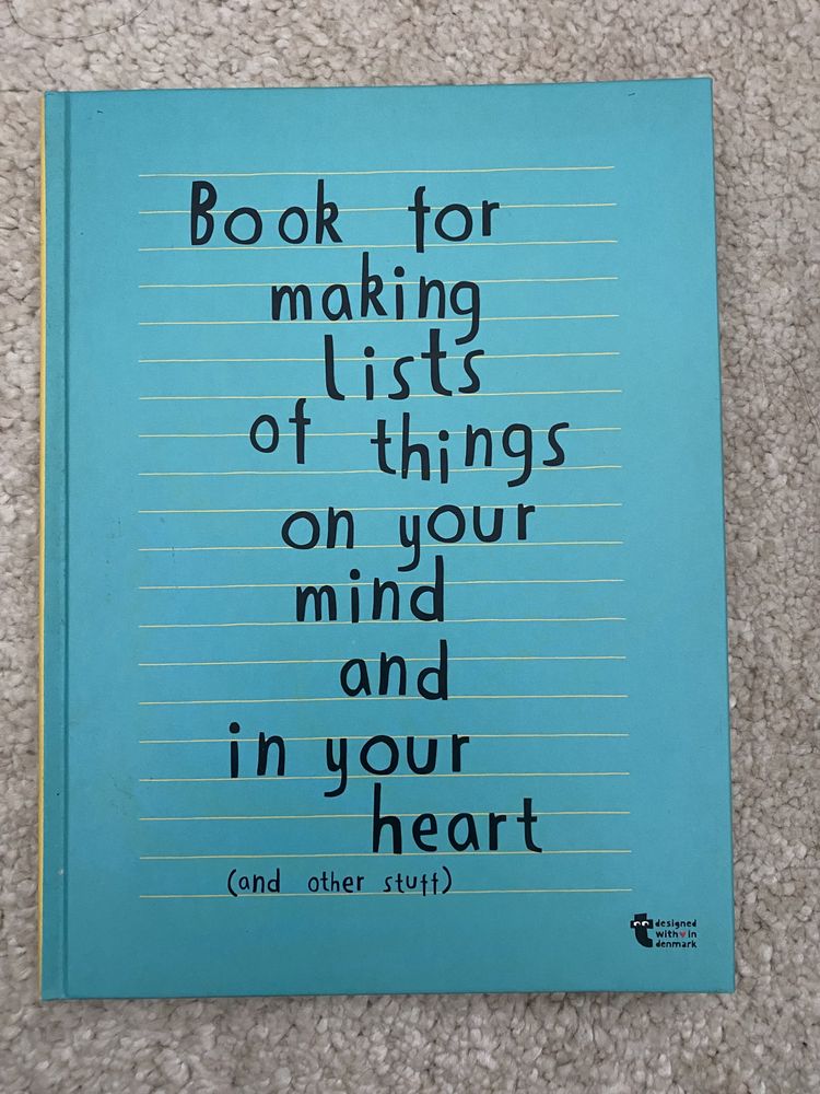 Book for making lists