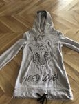 Damska bluza z kapturem tygrys just need love