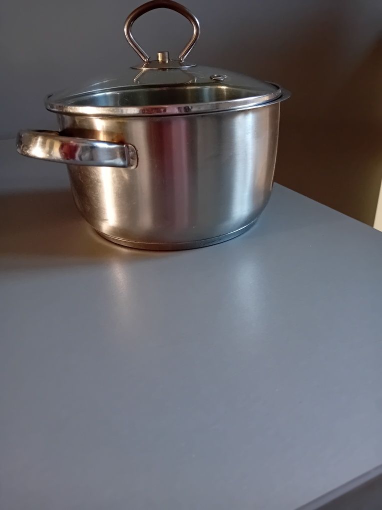 Garnek na wszystkie rodzaje kuchni z przykrywką