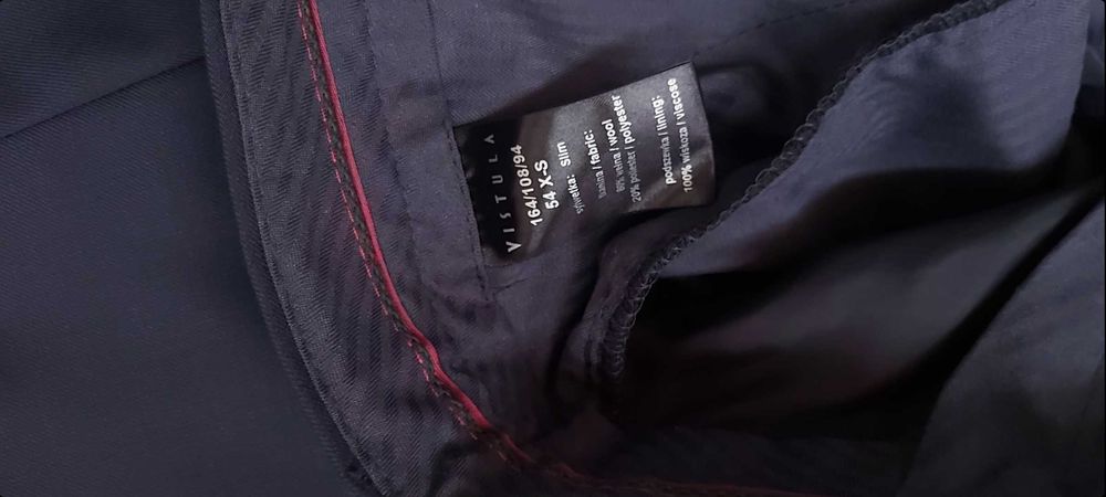 Nowy garnitur Vistula, unikatowy skład. Rozm. 164/108/94.