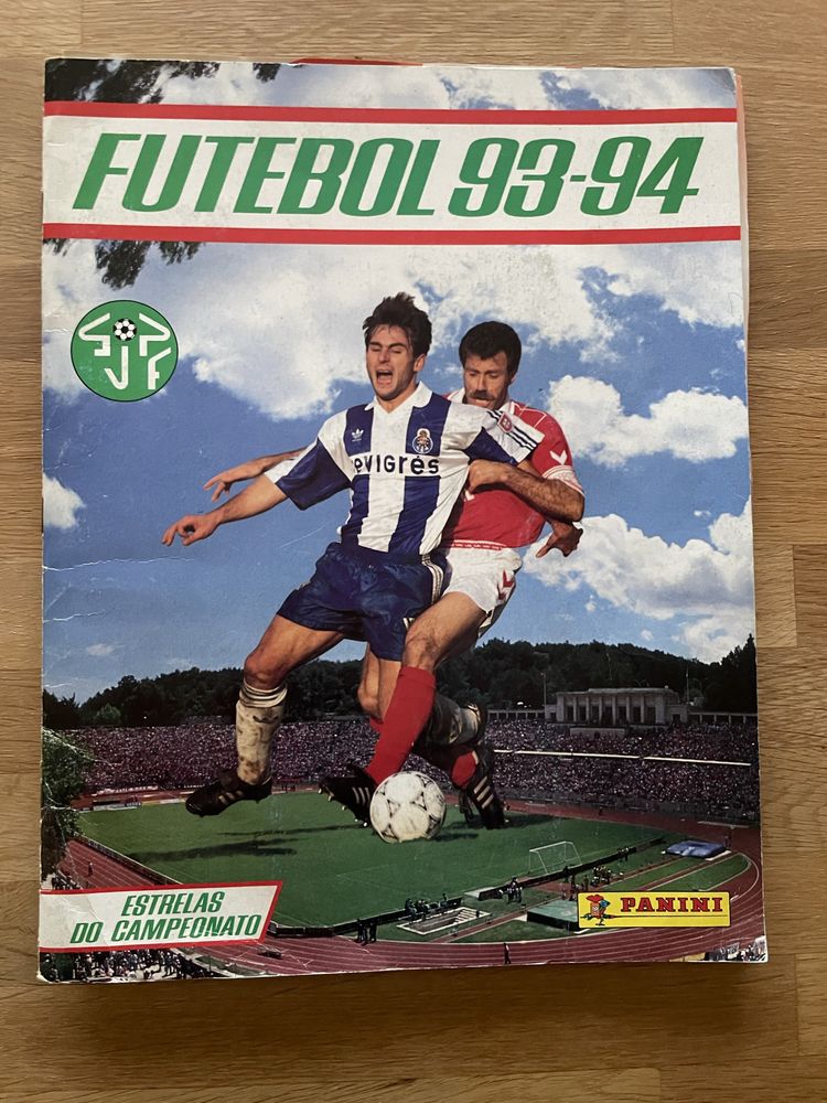 Caderneta incompleta Futebol 93-94